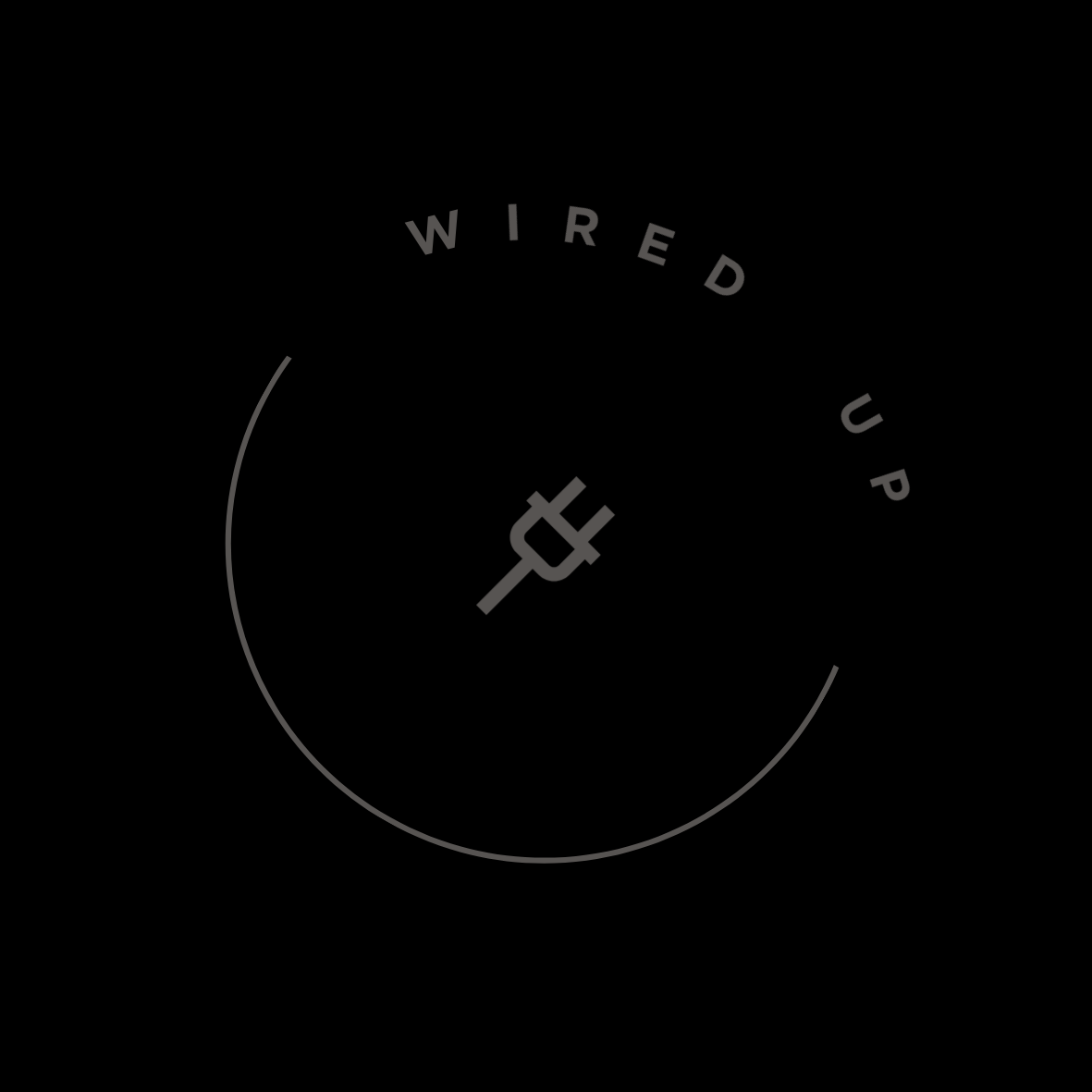 Wired Up Ltd Electrical Plug Logo